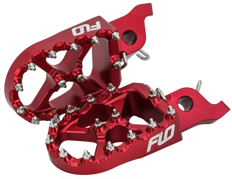 estriberas rojas FLO para Suzuki RMZ250 / RMZ450 Foto 3 de 3