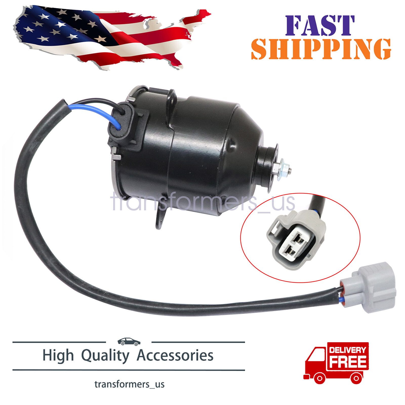 For 2001-2006 Lexus LS430 Radiator Cooling Fan Motor Driver Side L 16363-50030