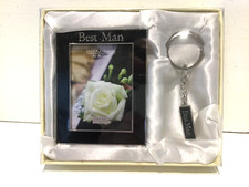 Best Man  Photo Frame & KeyrIng Wedding Gift