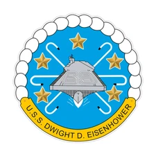 USS Dwight D. Eisenhower CVN-69 Bumper Sticker Military Vinyl Soldier Decal 5"
