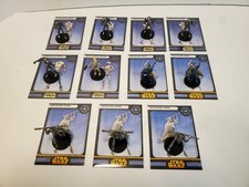 Star Wars Miniatures Uncommon Battle Droid Army Builder Lot de 11 avec cartes