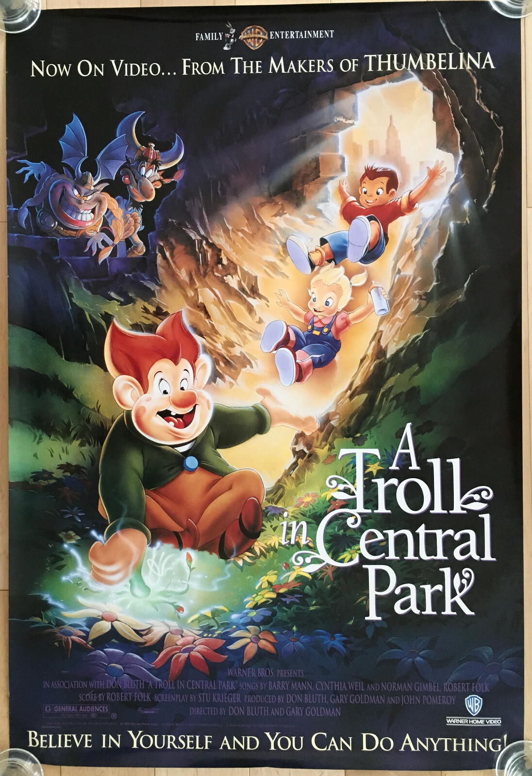 A TROLL IN CENTRAL PARK ORIGINAL VIDEO PROMO POSTER 27 X 40 | eBay