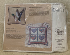 1987 Creative Circle 0481 MAGNIFICENT MALLARD Pillow Embroidery Kit 14x14 - NEW