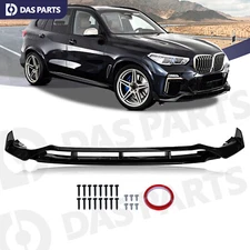 GT Style Glossy Black Front Bumper Lip Splitter For 2019-2023 BMW X5 G05 M Sport