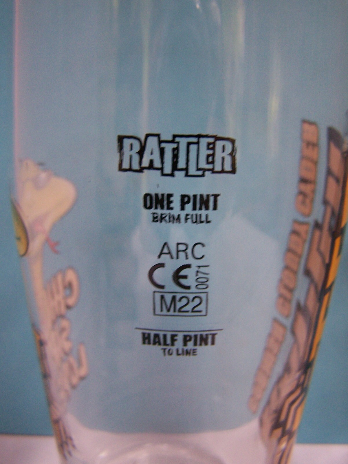 Cornish Rattler Pint Glass never used x2 cider eBay
