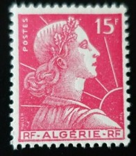 FRANCE COLONIE ALGÉRIE N°329 MARIANNE DE MULLER NEUF ** LUXE MNH