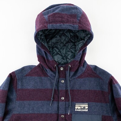 Patagonia Mens Small Reclaimed Wool Snap-T Pullover Hoody
