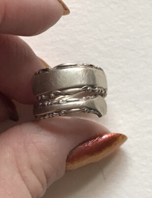 Sterling Silver Alvin Heavy Spoon Ring 