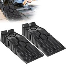 2 Rampe Auto 3T Antiscivolo 90cm Sollevamento Auto Manutenzione Cambio Olio