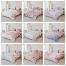 3D Floral Branch Watercolor Pink Quilt Cover Duvet Cover Comforter set