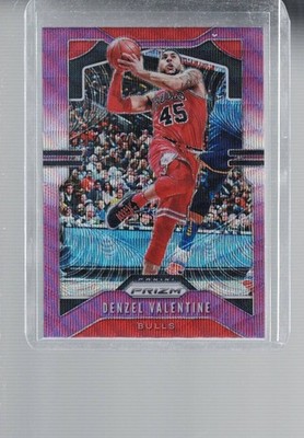 Denzel Valentine ~ 2019-20 Panini Prizm ~ Purple Wave Prizm #66