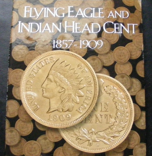Indian Head Cent Collection 1859–1909 Partial Album 30 Coins Whitman Folder