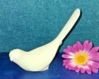 VINTAGE FENTON SATIN CUSTARD/URANIUM GLASS BIRD OF HAPPINESS. UN-DECORATED