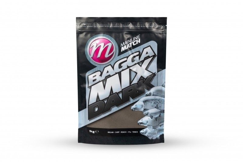 Mainline Bagga Mix Dark Groundbait - 1kg - Coarse Fishing Bait - Free Delivery