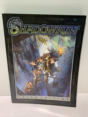 Shadowrun 3rd Third Edition Core Rulebook FASA 7001 Cyberpunk TTRPG RPG