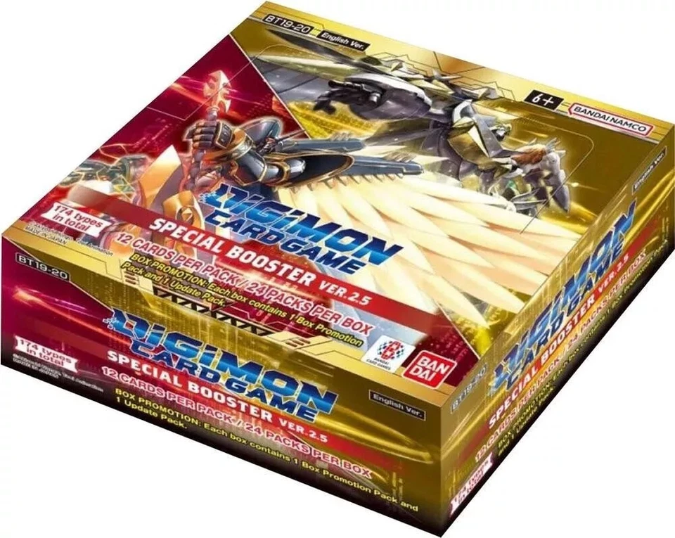 Box Digimon Card Game Special Booster Ver 2.5 BT-19 BT-20 ENG BANDAI CARD GAME