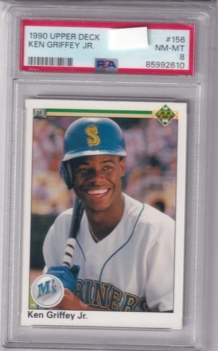 1990 UPPER DECK KEN GRIFFEY JR #156 * MARINERS * HOF * NM-MINT PSA 8