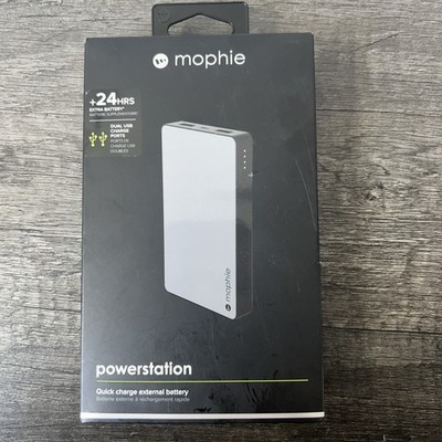 Mophie Gray Powerstation 24 Hour Quick Charger External Battery 6000 mAh NIB