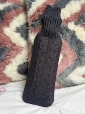 Sainsbury’s TU Grey Cable Knit Hot Water Bottle | Cosy Cover 