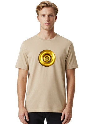 Golden-Spiral-4 Mens Graphic Tee, 100% Cotton, Casual Summer Wear