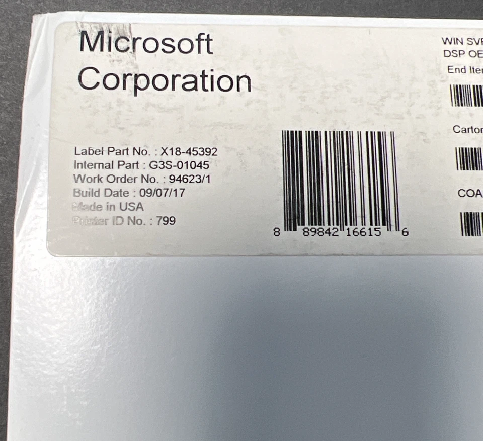 Microsoft Windows Server 2016 Essentials, SKU G3S-01045 - See Photos - Image 3 of 4