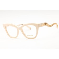 Roberto Cavalli Women's Eyeglasses Shiny Beige Acetate Cat Eye Frame VRC072 09X7