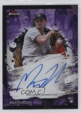 2024 Topps Finest Purple Refractor 112/125 Matt Krook #FA-MK Auto 13cy
