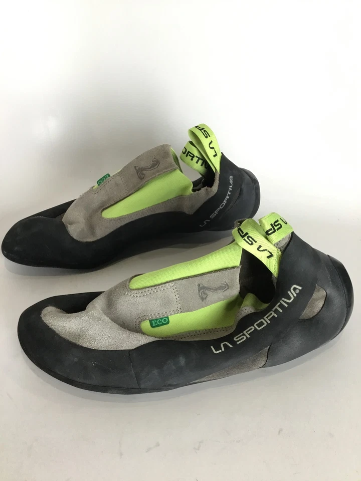 Zapato de escalada La Sportiva Cobra Eco para hombre - marrón/verde manzana - talla 45 Foto 2 de 4