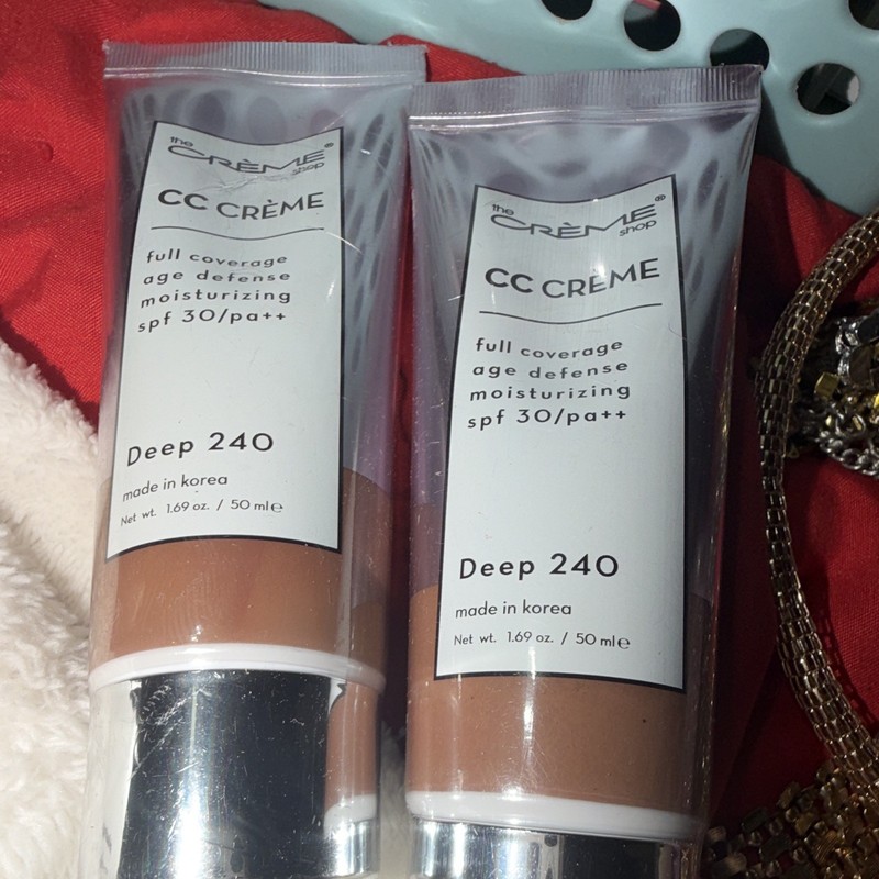 2X The Creme Shop CC Creme CC Cream Deep 240 Full Coverage SPF 30 PA++ 50ml