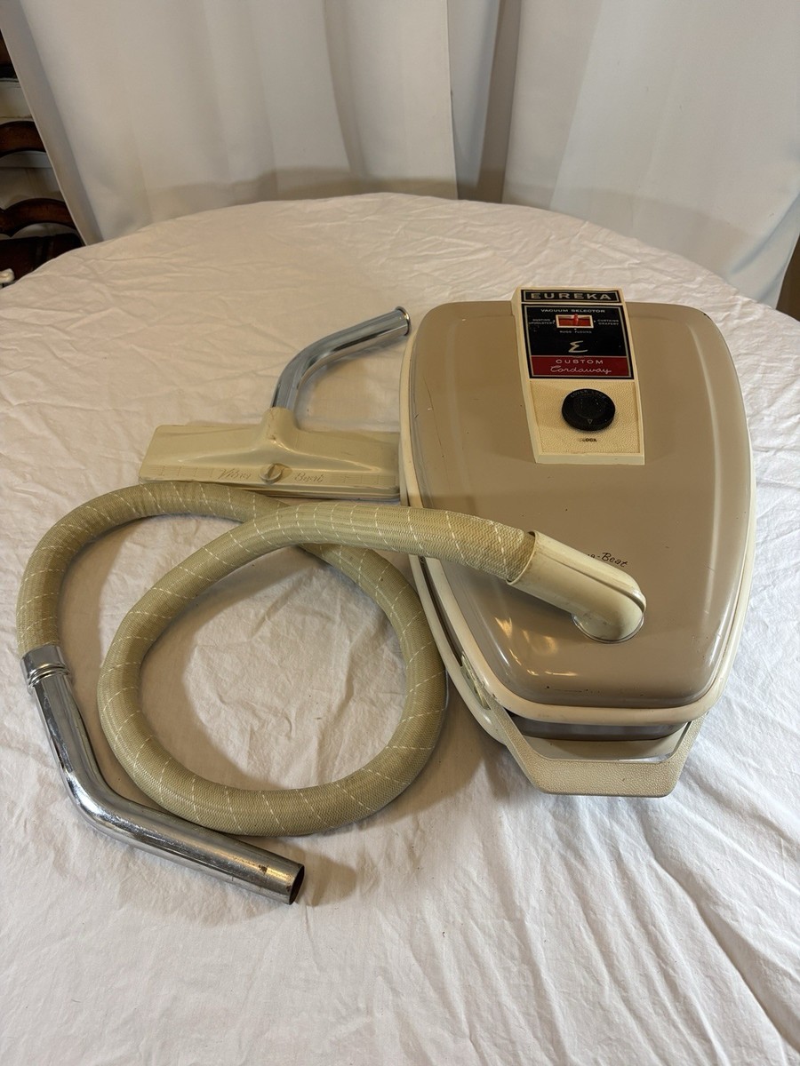 VTG EUREKA CORDAWAY VIBRA-BEAT CANISTER VAC MODEL 1025 TESTED