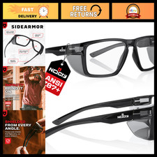 Clear Safety Glasses with Side Shields - Durable Anti-Fog, Scratch-Resistant Eye