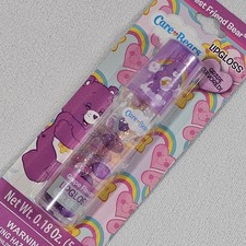 Care Bears Bubble Lip Gloss Grape Flavored FACTORY SEALED NOS 2014