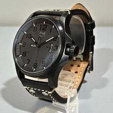 [Good condition] Luminox Blackout 1879.BO wristwatch Day-Date in operation