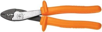 Klein Tools 1005-INS Insulated Cutting / Crimping Tool, Made in USA, Cutter / Cr