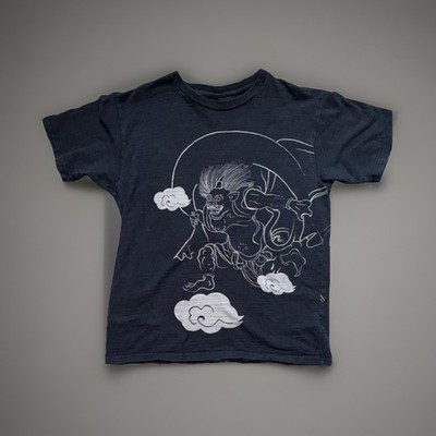  Japanese Monkey King Graphic T-Shirt Lantern Kanji Streetwear Tee Men s XL