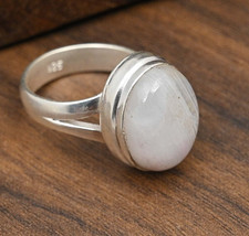 Rainbow Moonstone Gemstone Handmade 925 Solid Sterling Silver Jewelry Ring
