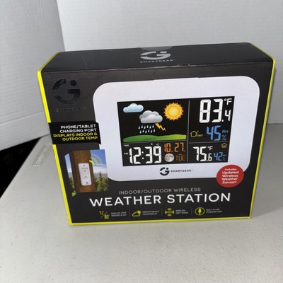 Smart Gear Indoor Outdoor Wireless Weather Station STG-5939-KB Brand New 