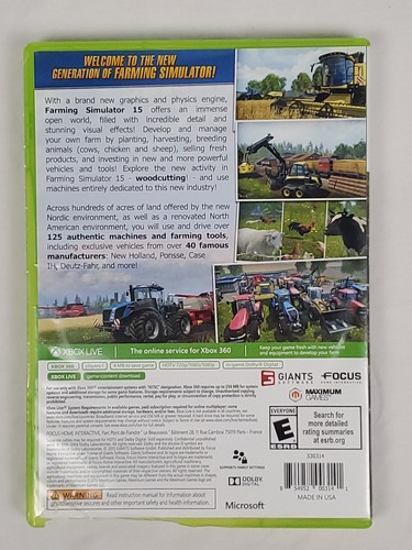 Landwirtschafts-Simulator 15 (Microsoft Xbox 360, 2015) - Bild 2 von 8