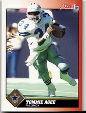 Tommie Agee 1991 Score Football Dallas Cowboys