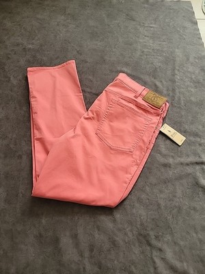 NWT Men 34x34 Polo Ralph Lauren Varick Slim Straight Soft Red Jeans Pants 