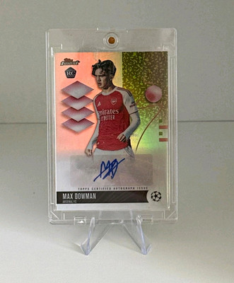 Max Dowman Auto Rookie RC - Topps Finest UCC 2025/26  Arsenal