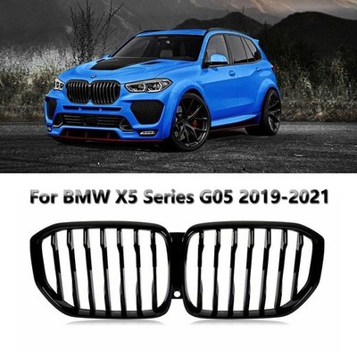Gloss Black M-Performance Front Bumper Kidney Grille For BMW X5 G05 2019-2021