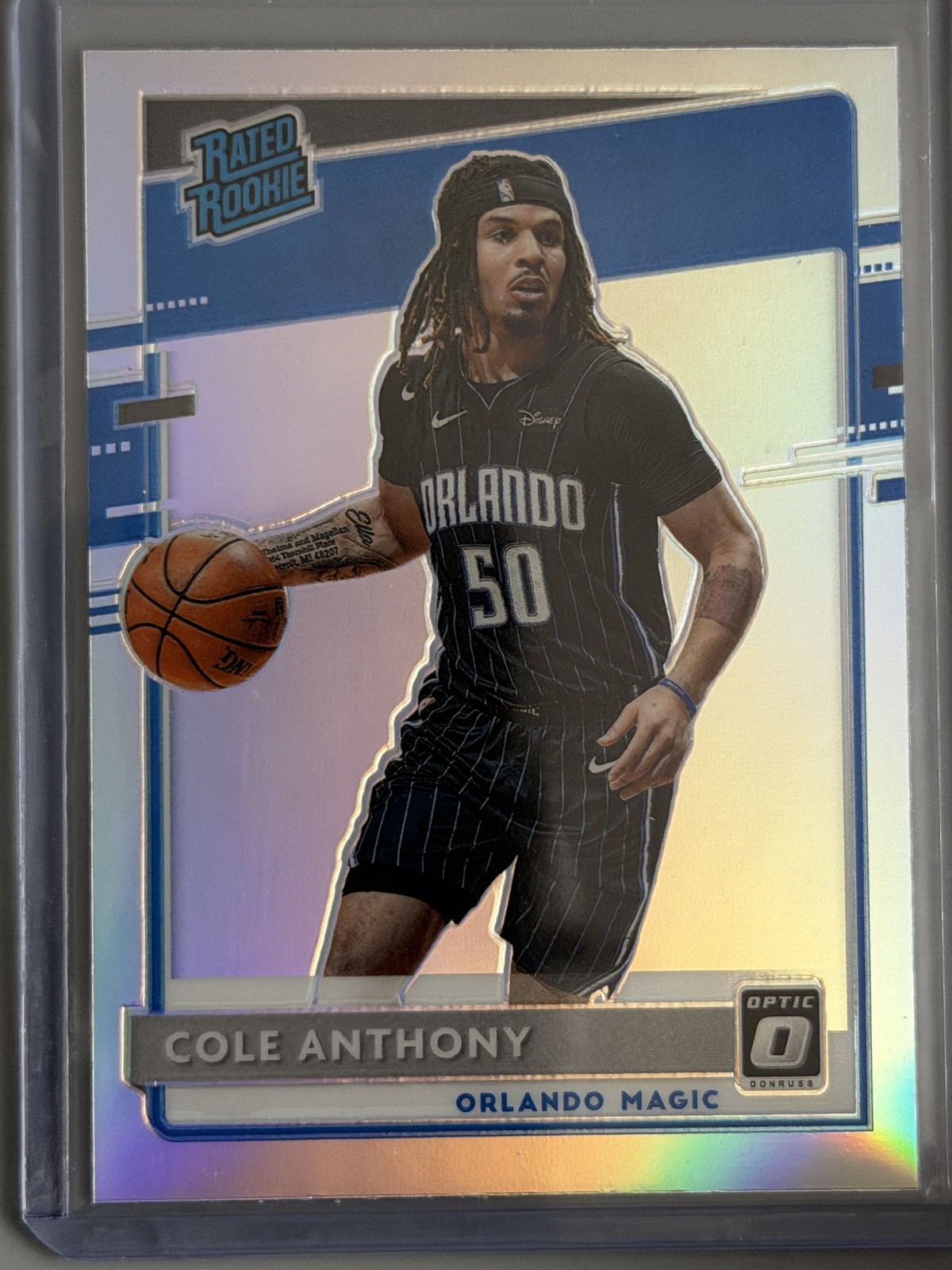 2020-21 Panini Donruss Optic - Rated Rookie Cole Anthony #165 Holo Prizm (RC)