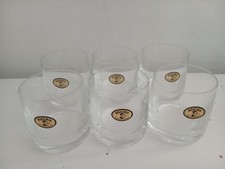 Bohemia Crystal X 6 Whiskey  Tumblers Czech Republic Hand Blown