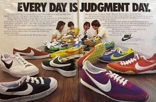Nike Running Shoe Ad                         Every Day Is Judgement Day.