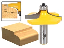 2-1/4" Diameter Thumbnail Table Edge Router Bit - 1/2" Shank - Yonico 13140