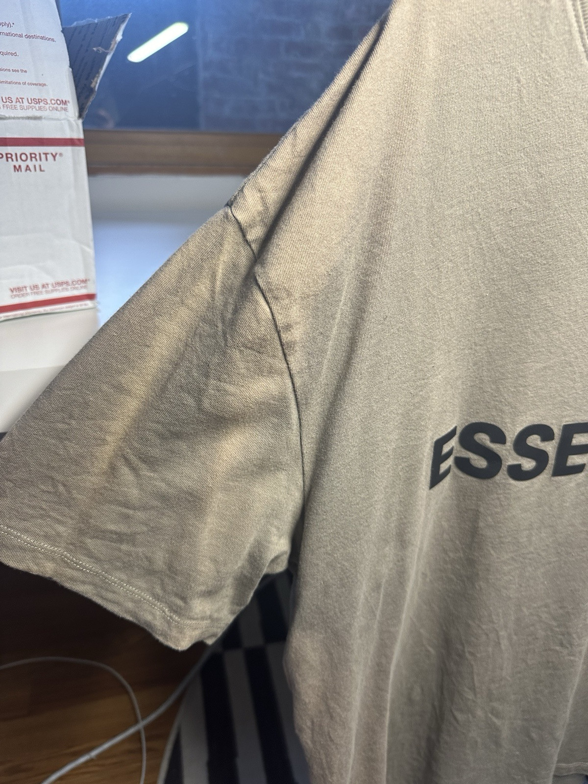 ESSENTIALS Olive Tshirt Size Medium - image 2