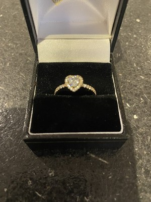 Brandneu Pandora Ring Gold Erhöhtes Herz Größe 56 168421C01