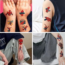 100pcs Spider- Man Temporary Tattoos for kids,Birthday Party Supplies Favors ...