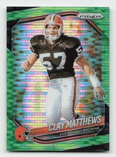 2025 Panini Prizm #251 Clay Matthews Jr. Neon Green Pulsar